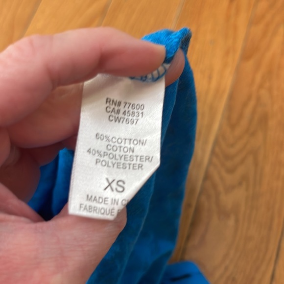 Chaser racer back tank top in blue leopard NWT size XS - Picture 4 of 4